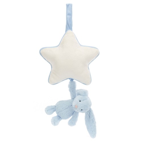 Jellycat Musical Pull - Bashful Blue Bunny Star (New)